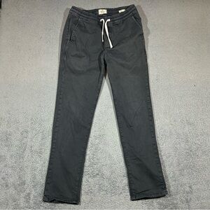 Marine Layer Saturday Stretch Beach Pant Men’s Medium Slim Fit Black Grey #1699